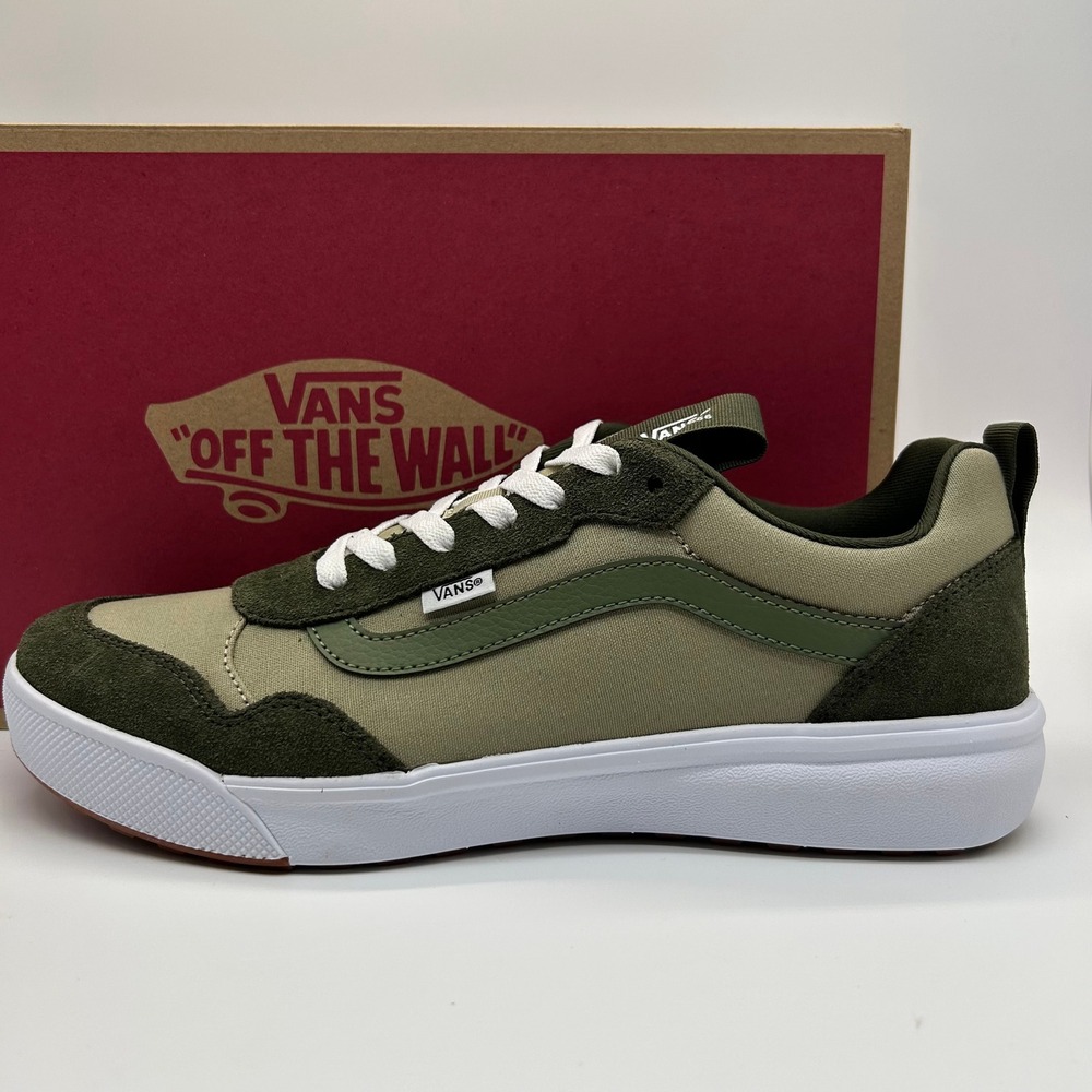 Vans Range EXP Shoes Mens 11.5 Green Sport Block Elm Grape Leaf Skater Sneakers